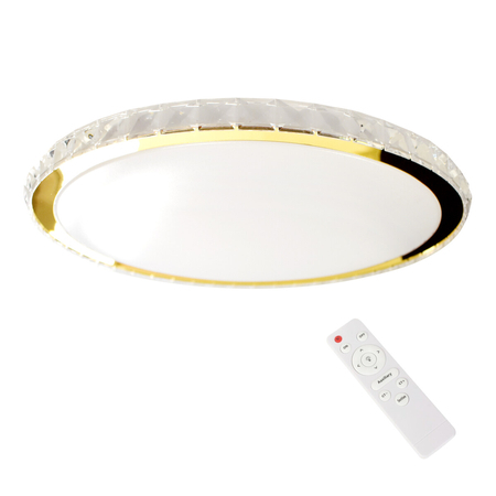 Milagro Plafon Layla Gold 33W ściemnialny + pilot ML8130 ZŁOTY