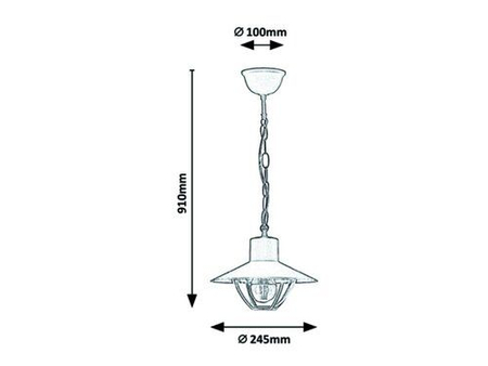 Lampa zewnętrzna Rabalux Almada 7885 Brązowy