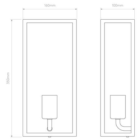 Kinkiet zewnętrzny Astro Messina 160 Frosted II 1183030 Czarny z Teksturą