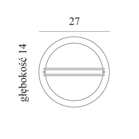 BERLIN 610 BLACK E27 LED 9W CLEAR LAMPSHADE