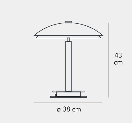 Lampa stołowa Fontana Arte F228005150CBNE Bis / Tris
