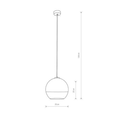 Lampa wisząca GLOBE PLUS M Nowodvorski 7606 chrom