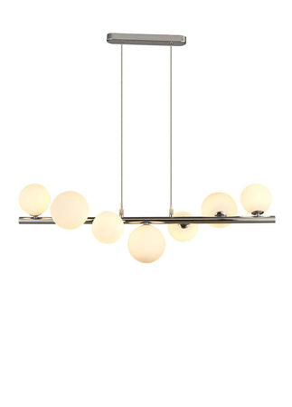 Lampa wisząca SYBILLA 7 PENDANT CH Azzardo AZ2102 white / chrome