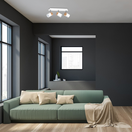 Milagro Lampa sufitowa Joker 3xGU10 Biały/Drewno MLP6300 BIAŁY