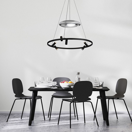 Lampa wisząca Almeria 6xLED czarna LP-907/1P BK