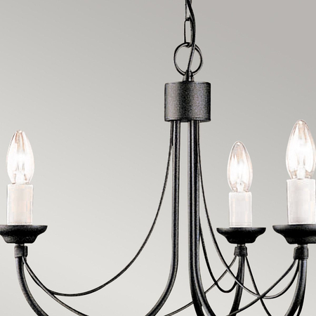 Żyrandol Elstead Lighting Carisbrooke czarny CB3-BLACK