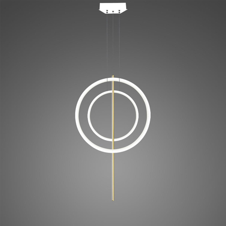 Lampa wisząca Linea No.5 60/40cm białozłota 3k