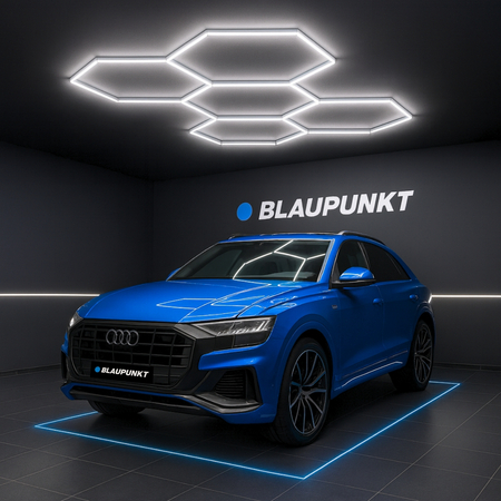 Lampa LED Hexagon Blaupunkt 173W geometryczny panel sufitowy led 4000K CRI90 w kształcie plastra miodu