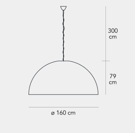 Lampa wisząca Fontana Arte F556185375NENE Avico