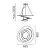 Lampa wisząca Artemide 1249W10A Pirce Micro LED