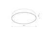 Lampa sufitowa SATELLITE L Nowodvorski 8023 szary