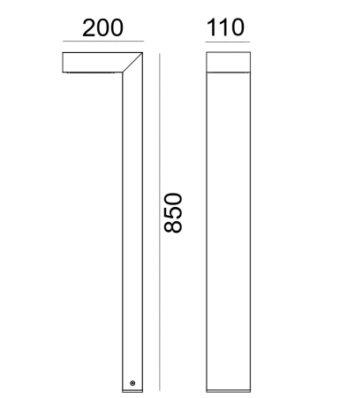 ASKER PRO 1316 GRAPHITE LED 7,7W 3000K 85CM