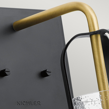 Kinkiet Kitner - 1 źródło światła - Naturalny mosiądz Quintiesse QN-KITNER1-NBR