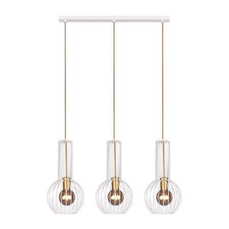 Lampa wisząca ARVI WHITE Kaja K-4526 biały/złoty