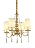 Żyrandol Glamour złoty Lumina Deco LDP-1200-4-GD Fabione W4