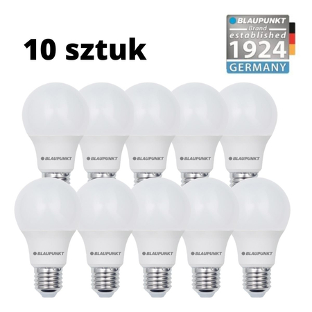 Zestaw 10 sztuk - Blaupunkt Żarówki LED E27 6W barwa naturalna