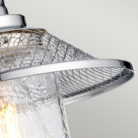 Kinkiet Rigby - 1 źródło światła - Polerowany chrom Quintiesse QN-RIGBY1-BATH-PC