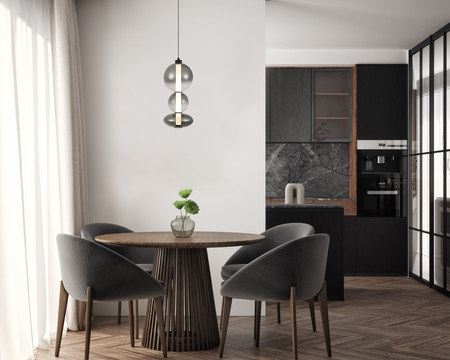 Lampa wisząca Italux Sonte PND-24352V-24W-BK-SG Czarny mat