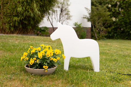 Koń LED Lampa zewnętrzna ogrodowa 2700K RGB 43cm 42500L biały