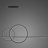 Lampa wisząca LINEA No.4  Φ60/40 cm czarna 4k  Altavola Design