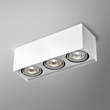Lampa natynkowa AQForm Squares 50 x 3 230V Surface Biały Struktura