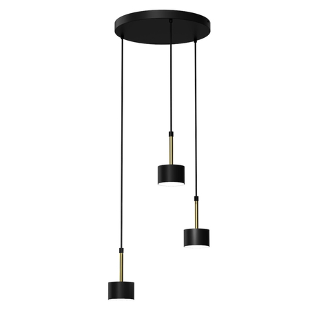 Milagro Lampa wisząca ARENA BLACK/GOLD 3xGX53 MLP7762 CZARNY / ZŁOTY