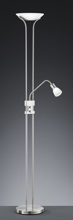 Lampa podłogowa Trio 421910207 srebrny