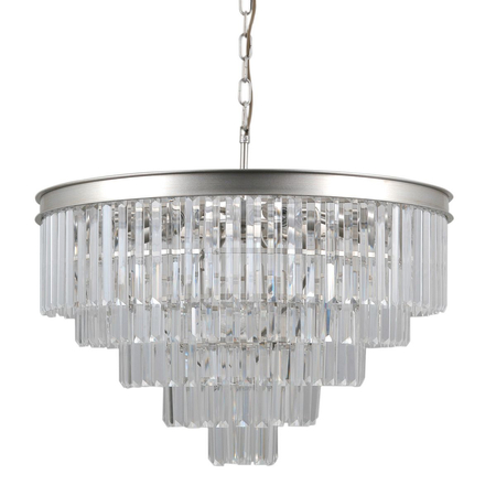 Lampa wisząca Italux Verdes PND-44372-11A-SLVR-BRW Srebrny