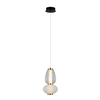 Lampa wisząca Italux PND-74937-2-BK Czarny, biały, przezroczysty