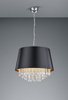 Lampa wisząca Trio 309300302 czarny/srebrny