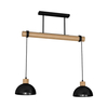 Milagro Lampa wisząca ERIK Black/Wood 2xE27 MLP7225 CZARNY