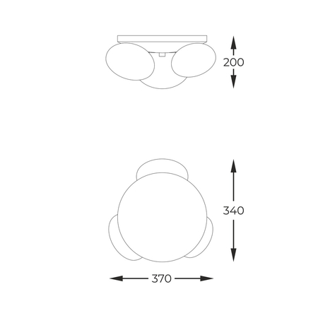 Lampa sufitowa Zuma Line 1191 OMI LAMPA SUFITOWA ZŁOTY