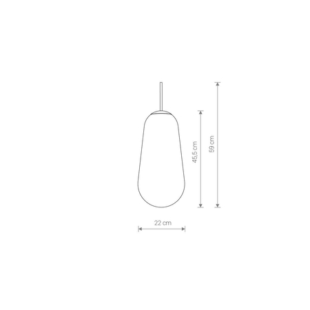 Klosz/Abażur CAMELEON PEAR L Nowodvorski 8532 przezroczysty