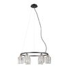 Lampa wisząca Italux Simona PND-40814-6-BK-HBR Czarny mat, chrom