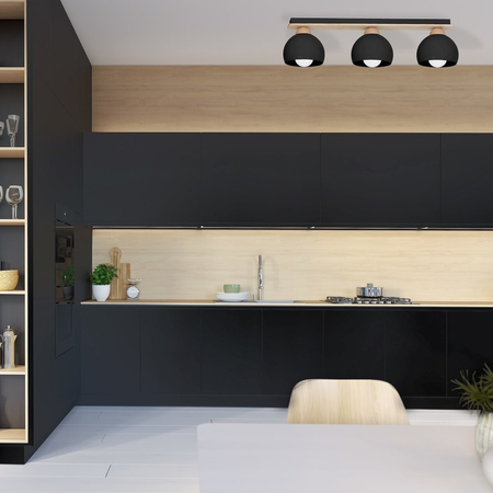 Milagro Lampa sufitowa DAMA BLACK 3xE27 MLP6560 CZARNY