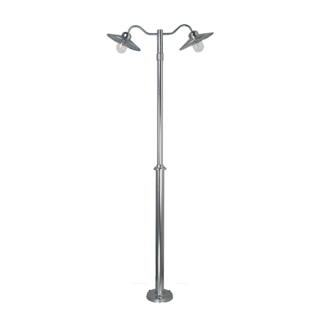 KARLSTAD 2032 HOT-DIP GALVANIZING 2xE27 LED 2X 9W COMPLETE WITH A POLE