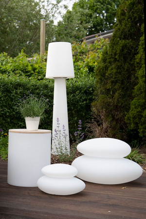 Lampa stojąca No.1 zewnętrzna ogrodowa 2700K Biała ciepła 160cm, biały 32563W biały