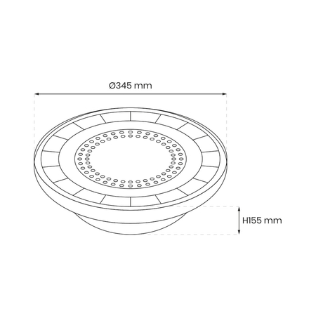 Eko-Light Oprawa techniczna HIGH BAY 200W 4000K 5lat Gwarancji EK0730 CZARNY
