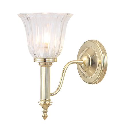 Kinkiet Elstead Lighting Carroll mosiądz BATH-CARROLL1-PB