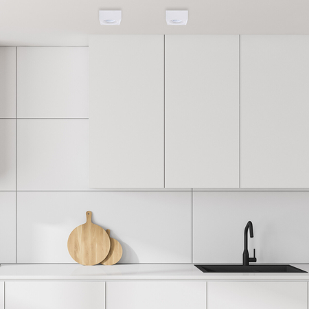 Milagro Oprawa Podtynkowa Bali Square White ML0077 BIAŁY