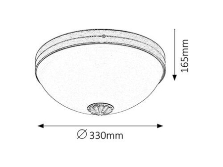 Lampa sufitowa Rabalux Orchidea 8558 brąz