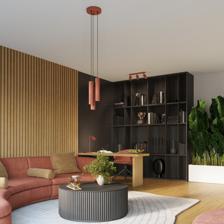 Sollux Lighting Kinkiet KARBON 20 ochra czerwona SL.1655