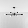 Sollux Lighting Żyrandol LANGO 6 czarny SL.1023