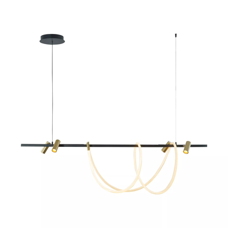 Lampa wisząca Zuma Line 2200277L BALBO LAMPA WISZĄCA ZŁOTA-CZARNA/GOLD-BLACK