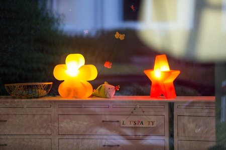 Kwiat LED Lampa zewnętrzna ogrodowa 2700K Biała ciepła Ø40cm 32409W pomarańczowy