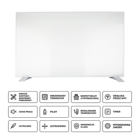 Panel grzewczy na podczerwień Greenie Heat z pilotem i WIFI/Tuya 50x90cm 450W - 8 - 10m2