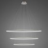 Lampa wisząca Ledowe Okręgi No.3 100cm 4k srebrna Dali