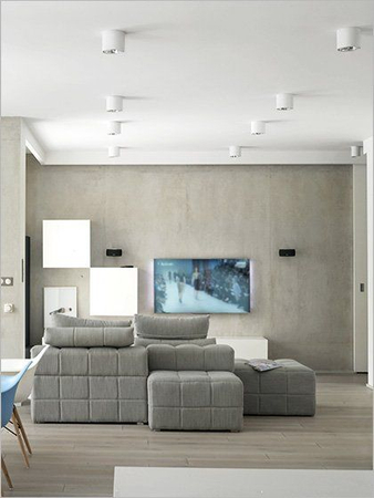 Lampa natynkowa AQForm Tuba 50 LED 230V Surface Biały Struktura