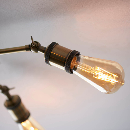 Lampa sufitowa Endon Lighting Hal 97244 mosiądz