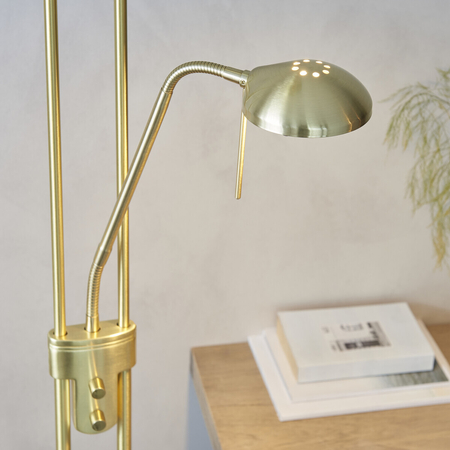 Endon Lighting Lampa podłogowa ROME-SB mosiądz